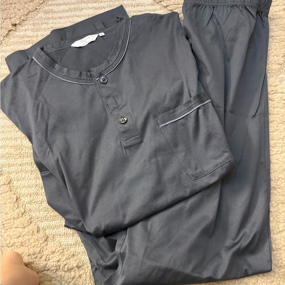 Frette Charcoal Men’s Pajama Set